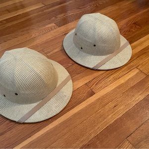 Two Milani Pith Hats/Helmets